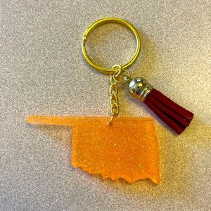 🎉🎉HP🎉🎉 Handmade U.S. State Keychain - Oklahoma